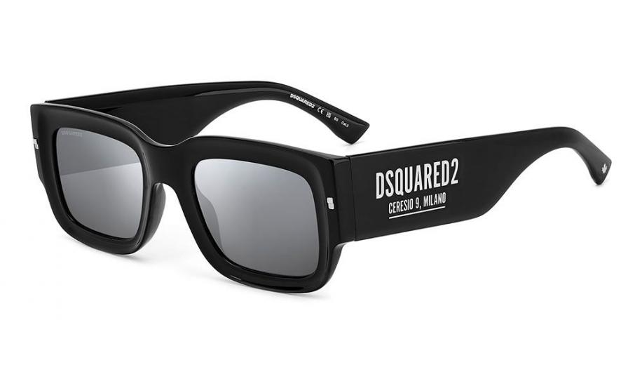 Dsquared2 D2 0089/S (CSA/T4) 52 | Unisex Siyah Aynalı Güneş Gözlüğü